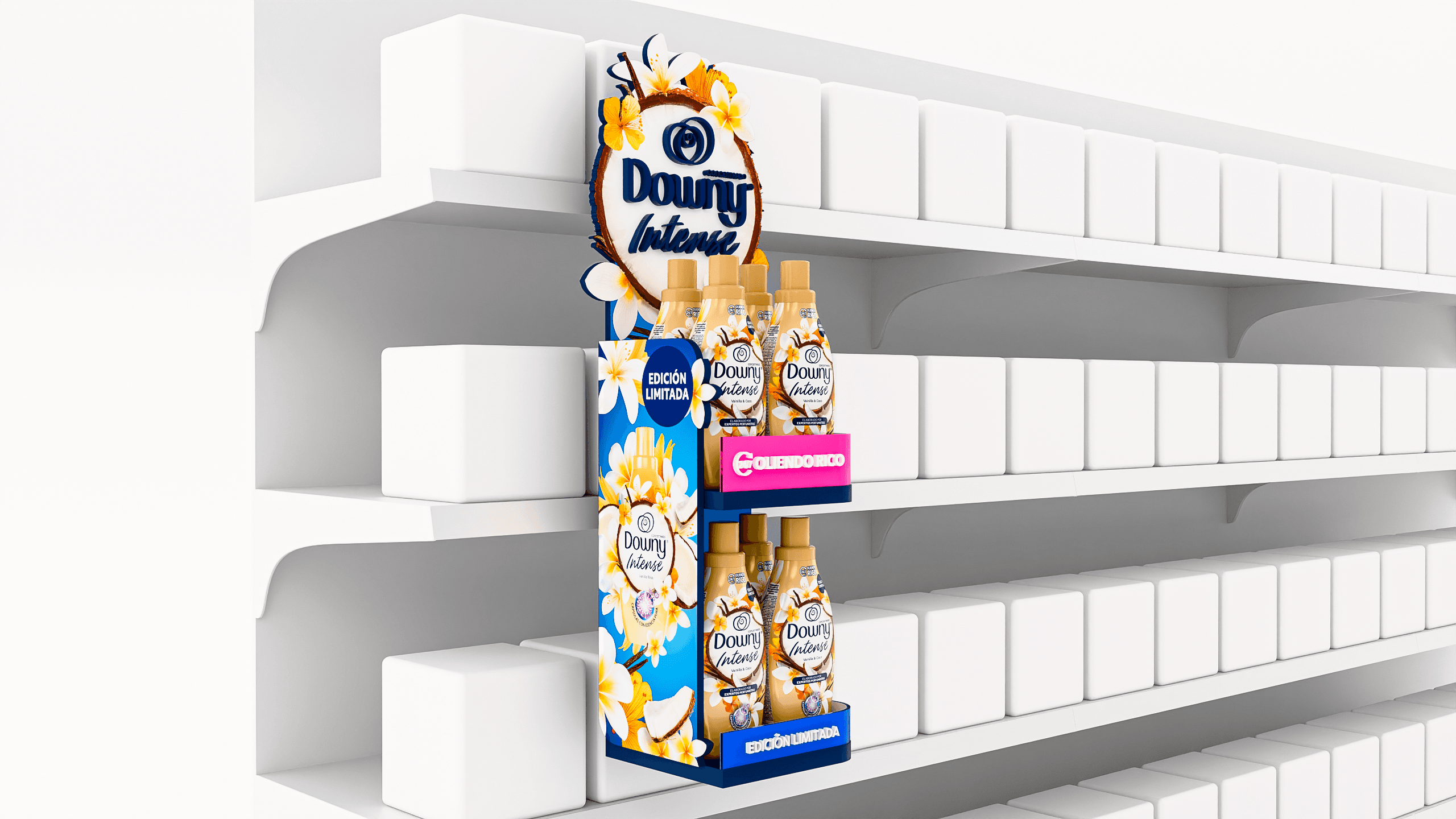 Sidekick de prateleira de Downy Intense Vanilla Bliss.